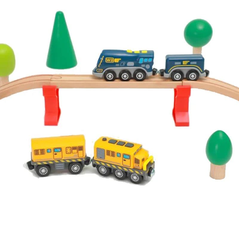 image-Electric Train Set for Wooden Railway - Fun Gift for Children