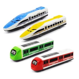 image-Mini Pull Back Train Toy - Fun & Educational Play for Kids (2pcs)