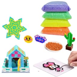 image-KTYSM 3D Puzzle Hama Beads - Engaging DIY Craft for Creative Play