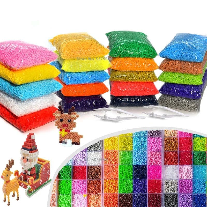 image-KTYSM 3D Puzzle Hama Beads - Engaging DIY Craft for Creative Play