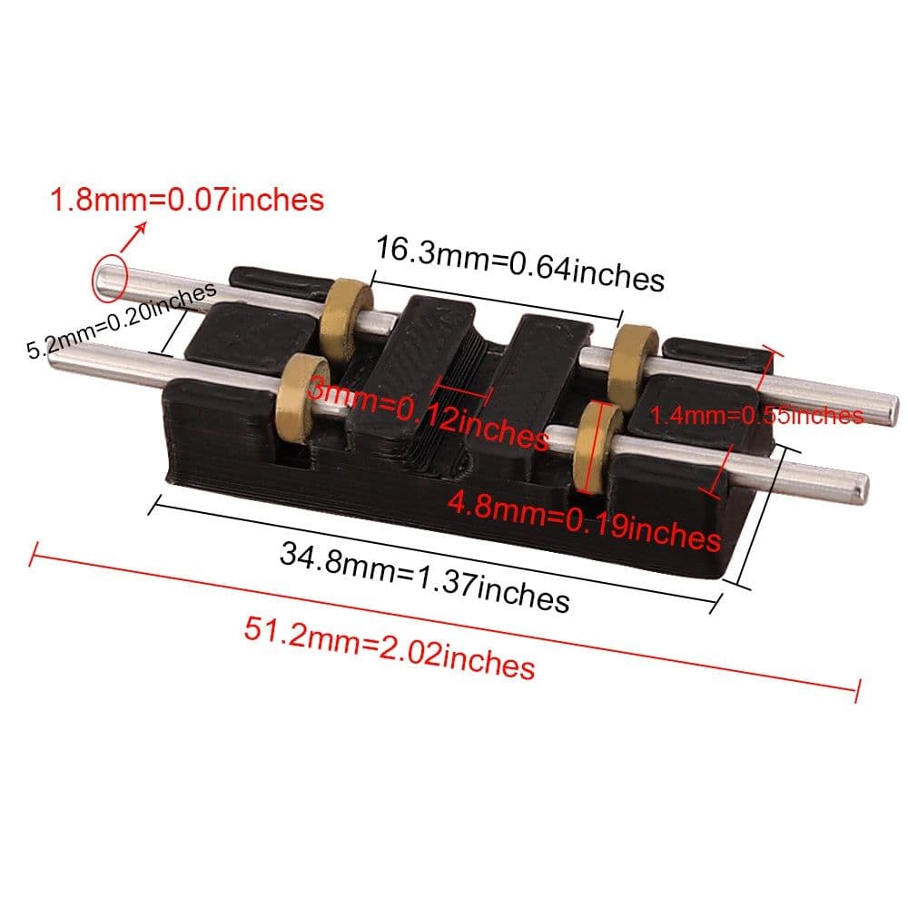 image-TERAYSUN HO 1:87 Train Treadmill Wheels for Locomotive Test Stands