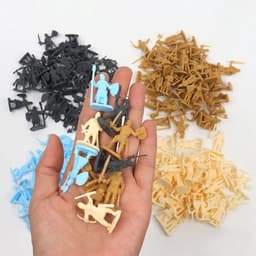 image-200 Pcs Plastic Ancient Soldier Figures Set - DIY War Scene Toy