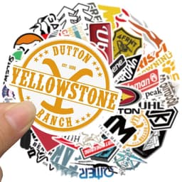 image-Rspctou Waterproof Vinyl Stickers - Durable & Aesthetic Design