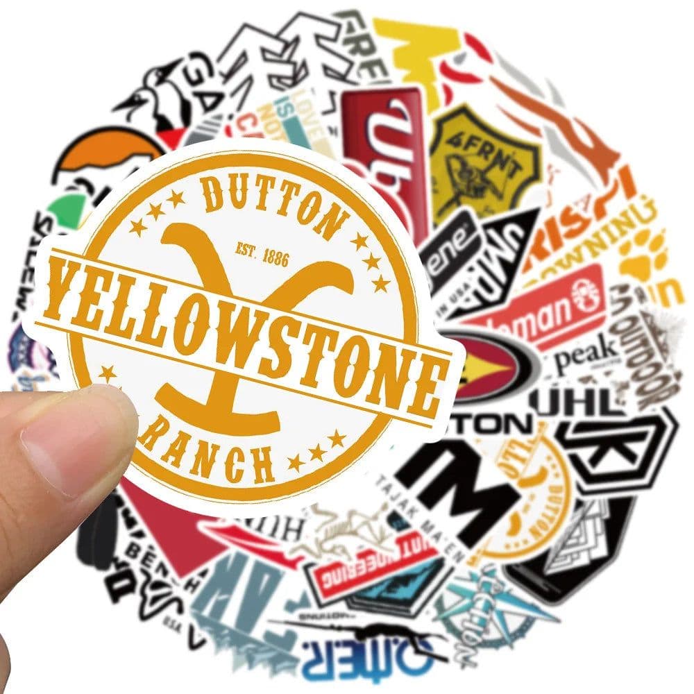 image-Rspctou Waterproof Vinyl Stickers - Durable & Aesthetic Design