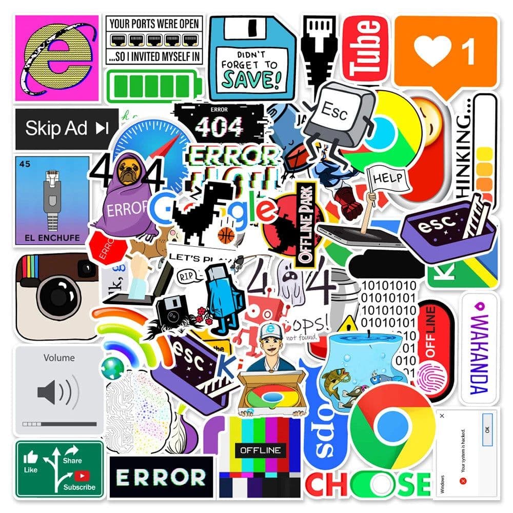 image-MINISO Waterproof PVC Stickers – Durable Aesthetic Designs for All Uses