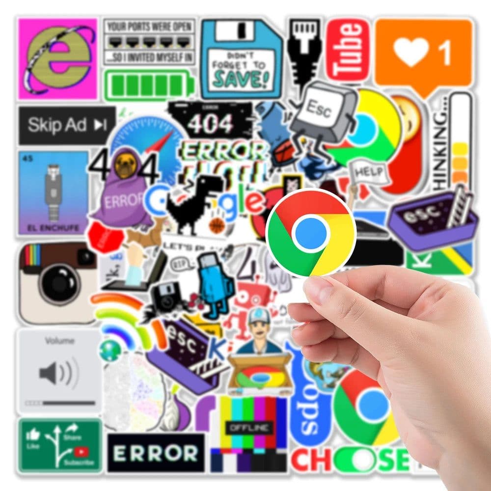 image-MINISO Waterproof PVC Stickers – Durable Aesthetic Designs for All Uses