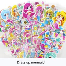image-HZFZ Cartoon Anime Pony Stickers - Colourful & Reusable for Kids