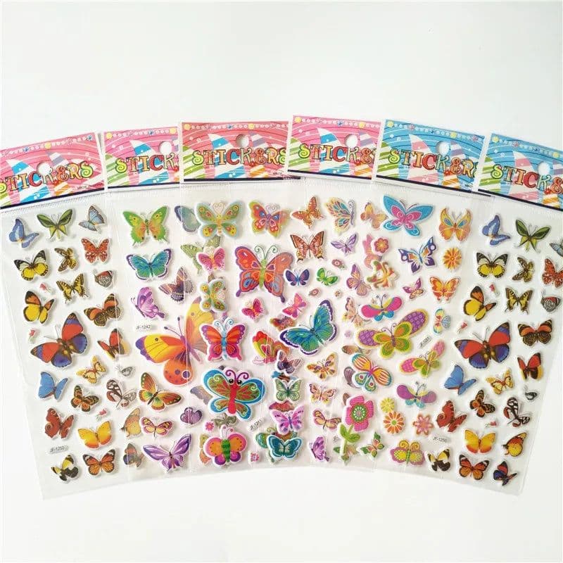 image-HZFZ Cartoon Anime Pony Stickers - Colourful & Reusable for Kids