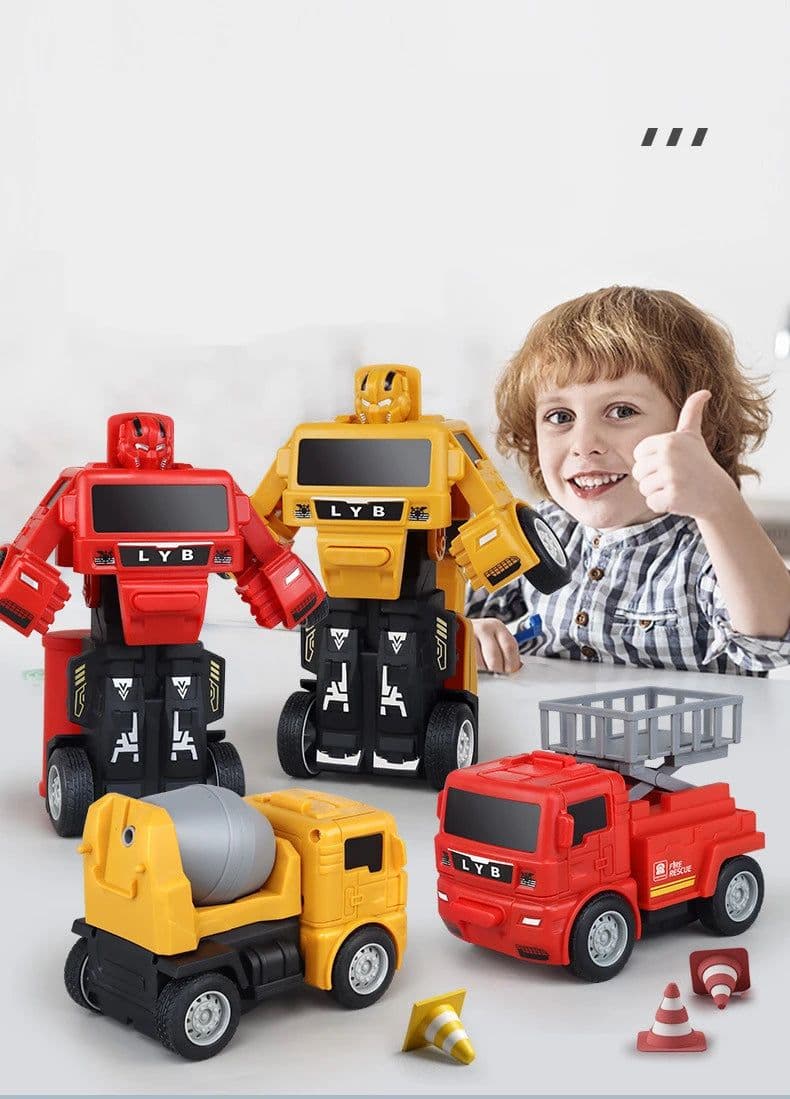 image-Transforming Robot Truck Toys for Kids - Fun Educational Gifts