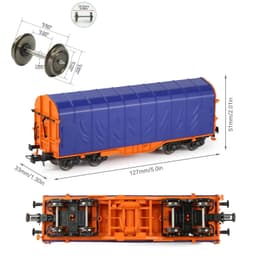 image-Evemodel Customisable Boxcar - 1:87 Scale HO Model for Rail Transport