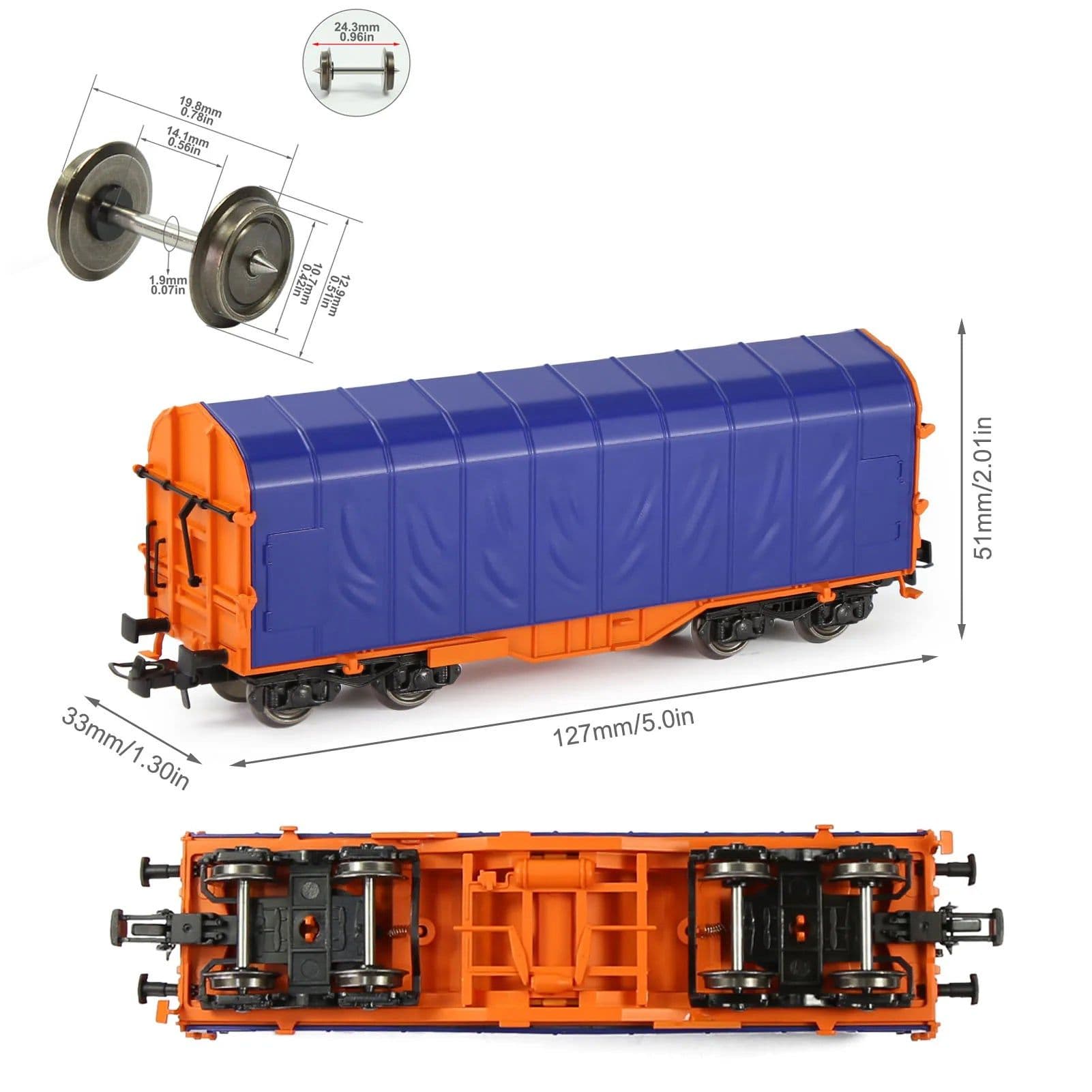 image-Evemodel Customisable Boxcar - 1:87 Scale HO Model for Rail Transport