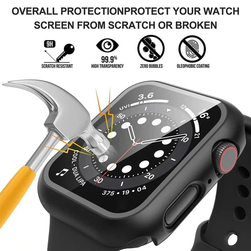 image-DLHUMI Apple Watch Case & Screen Protector for Series 7, 6, 5, 4, 3 - 45mm, 41mm