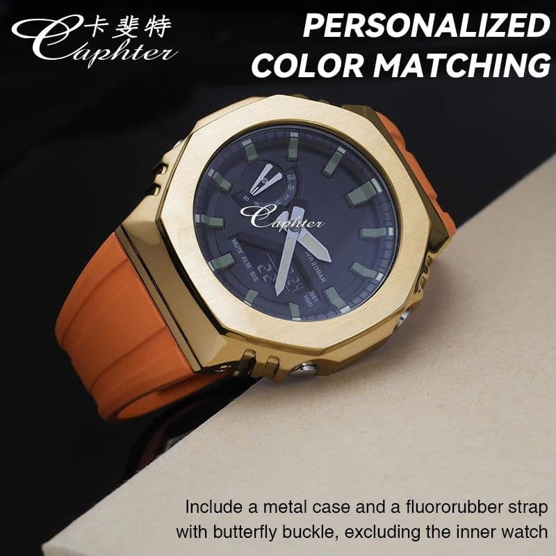 image-Caphter GA-2100 Mod Kit - Stainless Steel Upgrade for Watch Case & Strap