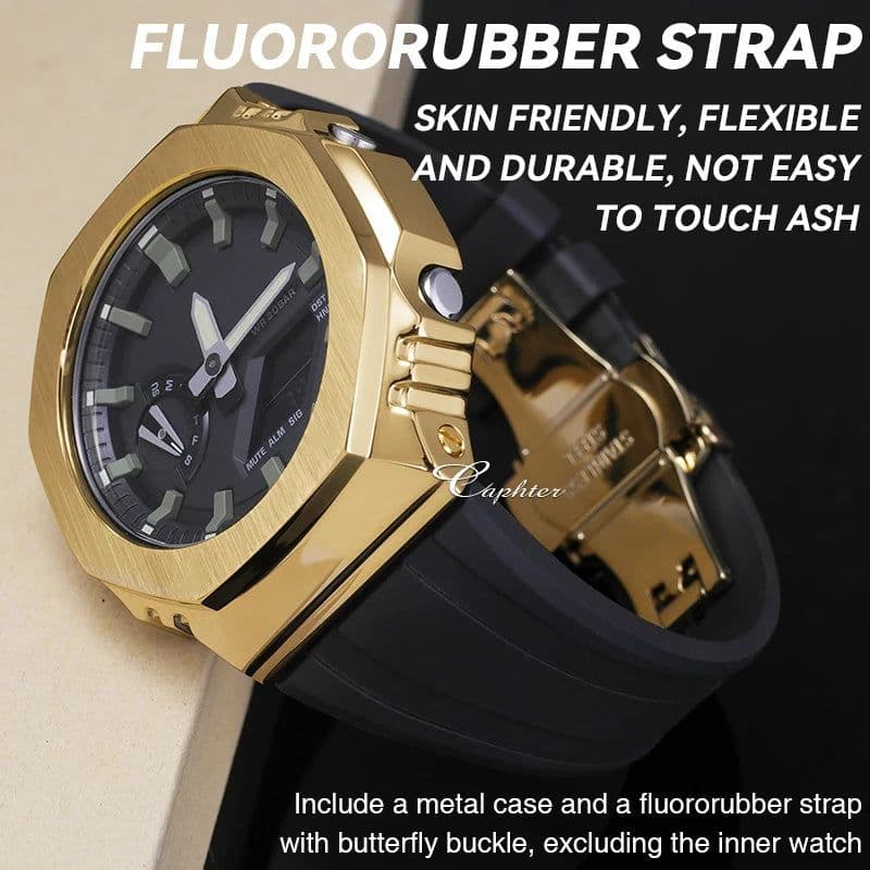 image-Caphter GA-2100 Mod Kit - Stainless Steel Upgrade for Watch Case & Strap