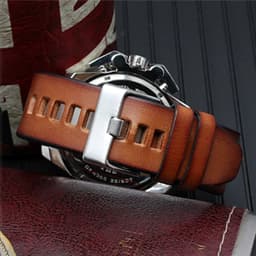 image-Zhuolei Premium Cow Leather Watchband - Durable & Customisable - DS001
