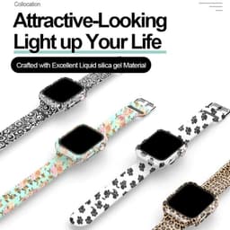 image-Mptionx Silicone Sport Bands for Apple Watch Series 1-7 - Stylish & Durable
