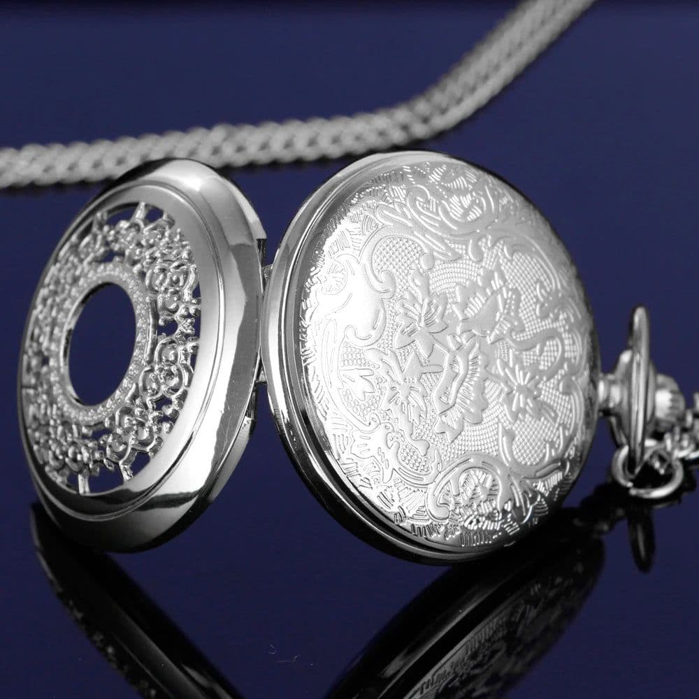 image-SHUHANG Quartz Antique Pocket Watch - Stylish New Design