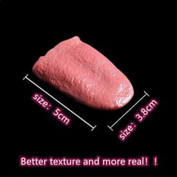 image-MEADE Funny Prank Fake Tongue - Silicone Halloween Magic Trick Toy