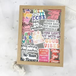 image-Motivational Phrases Stickers - Inspirational Quotes for Laptops & Scrapbooking