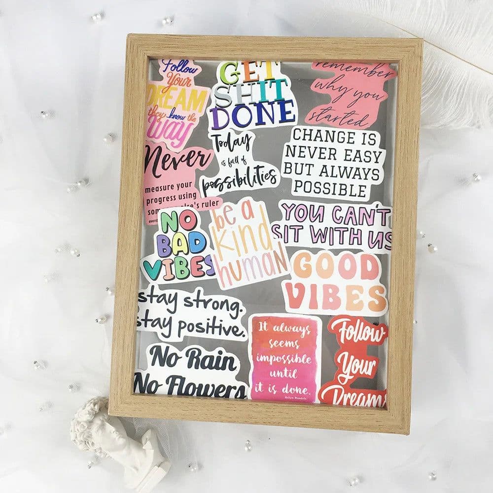 image-Motivational Phrases Stickers - Inspirational Quotes for Laptops & Scrapbooking