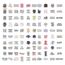 image-Motivational Phrases Stickers - Inspirational Quotes for Laptops & Scrapbooking