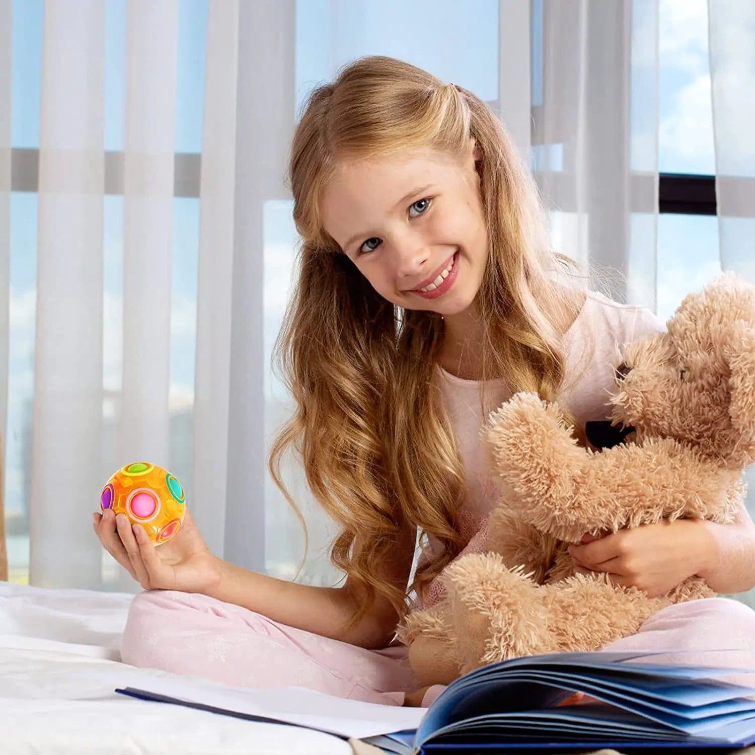 image-Fidget Puzzle Ball Toy - Enhance Focus & Coordination for All Ages