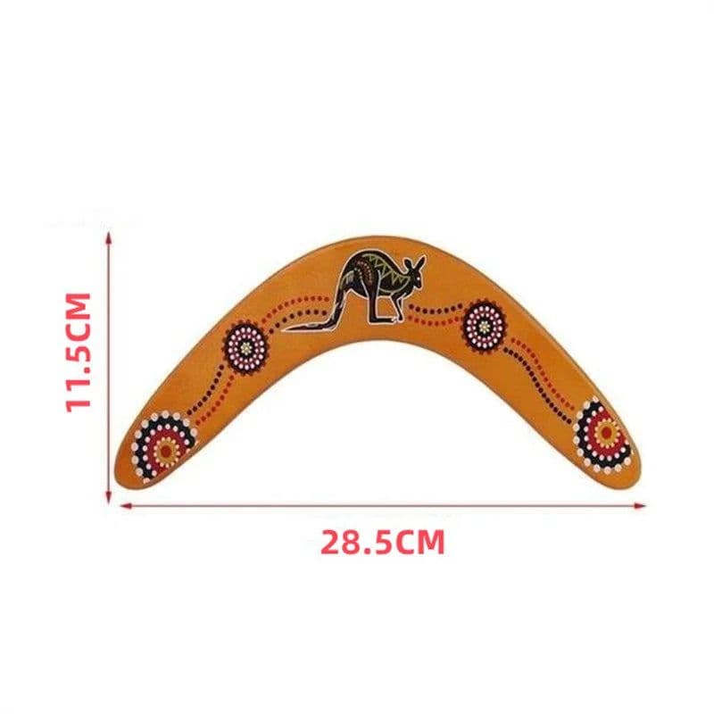 image-MEADE Wooden Boomerang Toy - Interactive Game for Family Fun Outdoors