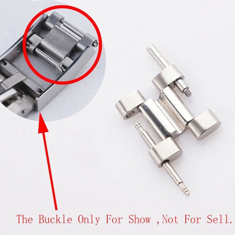 image-CARLYWET Stainless Steel Watchband - Secure & Stylish 16mm Connector
