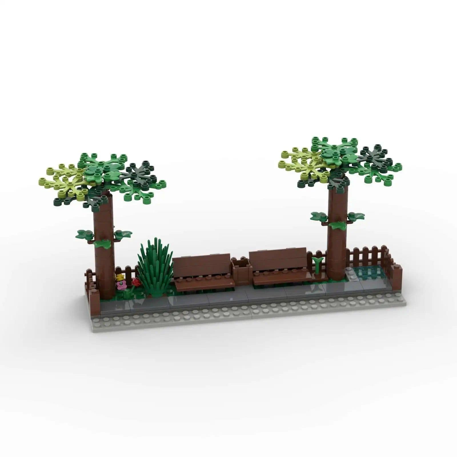 image-MOC Urban Road Scene Building Blocks for Creative Kids Construction Play