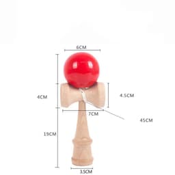 image-MEADE Kendama - Japanese Wooden Skill Ball for Hand-Eye Coordination Fun