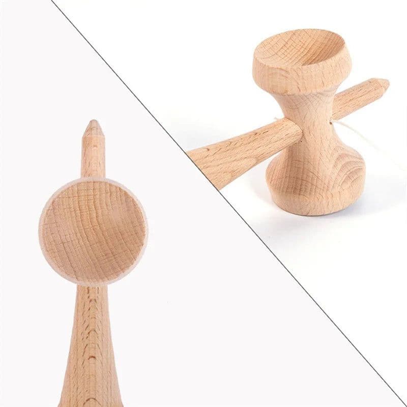 image-MEADE Kendama - Japanese Wooden Skill Ball for Hand-Eye Coordination Fun