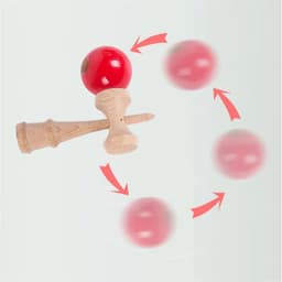 image-MEADE Kendama - Japanese Wooden Skill Ball for Hand-Eye Coordination Fun