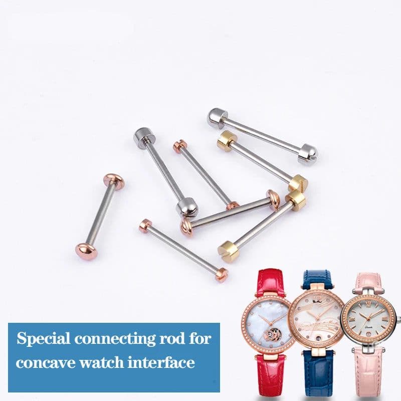 image-Versatile Stainless Steel Screw-In Watch Lug Stem Link Kit for Watchbands