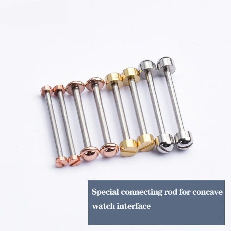 image-Versatile Stainless Steel Screw-In Watch Lug Stem Link Kit for Watchbands