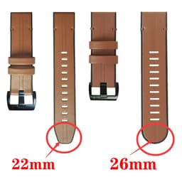 image-UIENIE Leather Watchband for Garmin Fenix 7X - Adjustable & Durable Strap