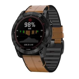 image-UIENIE Leather Watchband for Garmin Fenix 7X - Adjustable & Durable Strap