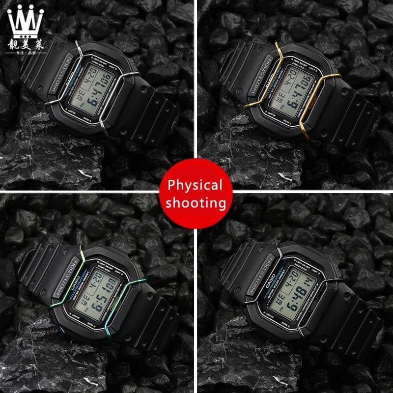image-Casio Modified Stainless Steel Bumper for DW5600 5610 Watch Protection