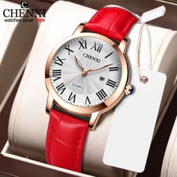 image-CHENXI Quartz Watch - Stylish Leather Band for Everyday Use