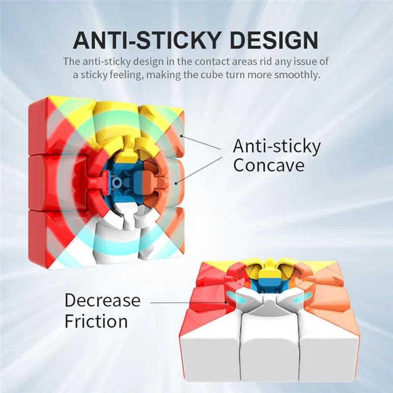 image-Magic Cube 3x3x3 Stickerless Puzzle - Develops Skills & Relieves Stress