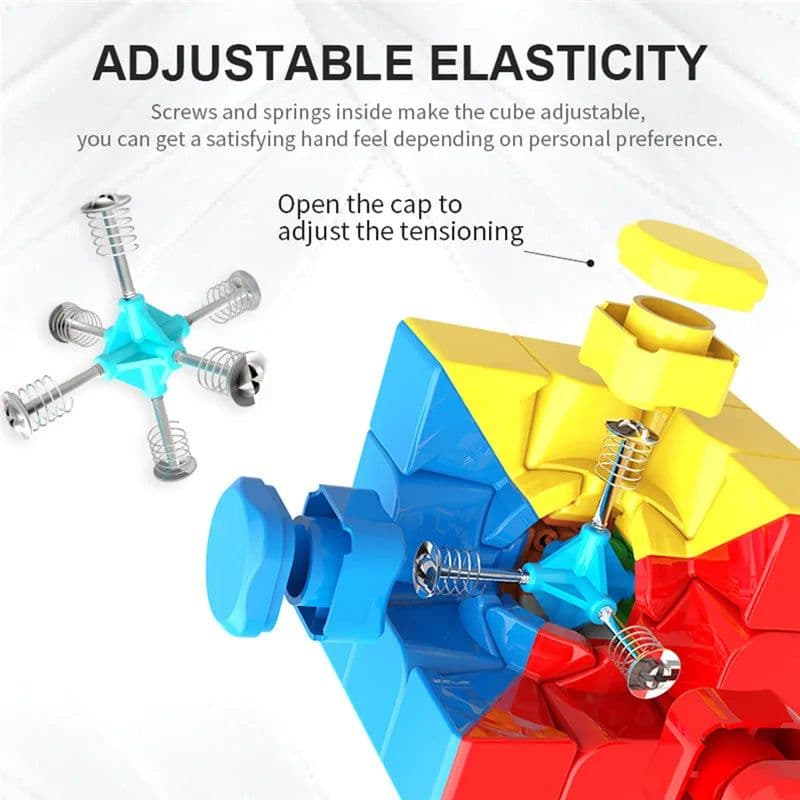 image-Magic Cube 3x3x3 Stickerless Puzzle - Develops Skills & Relieves Stress