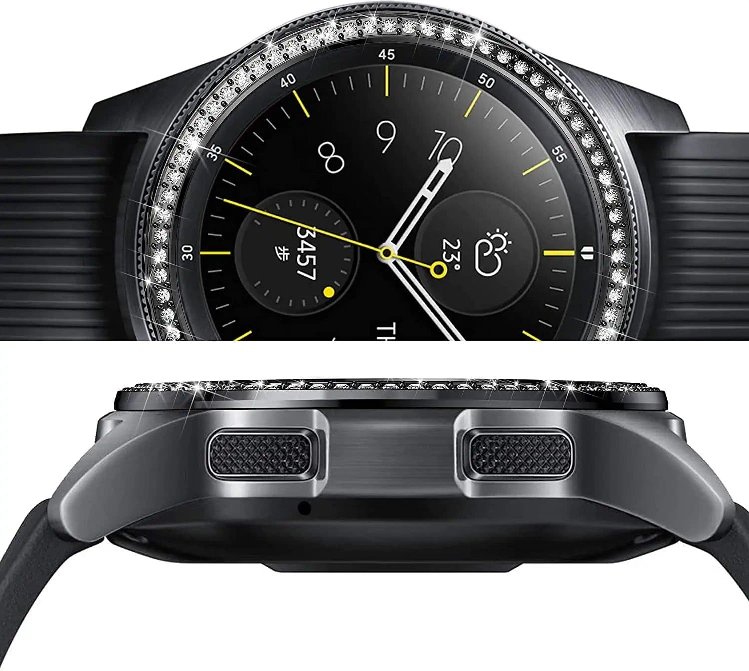 image-Diamond Bezel Ring for Samsung Galaxy Watch - Unique Protection & Style