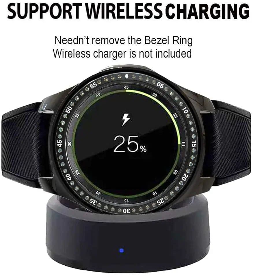 image-Diamond Bezel Ring for Samsung Galaxy Watch - Unique Protection & Style