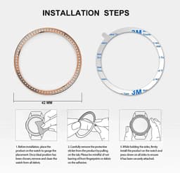 image-Diamond Bezel Ring for Samsung Galaxy Watch - Unique Protection & Style