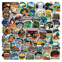 image-Outdoor Waterproof Cartoon Stickers for Laptops, Cars & More - 10 to 100pcs