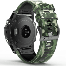 image-Quick Release Silicone Watch Strap for Garmin Fenix Series 22mm/26mm