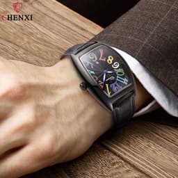 image-CHENXI Quartz Wristwatch with Auto Date and Water Resistance for Casual Wear