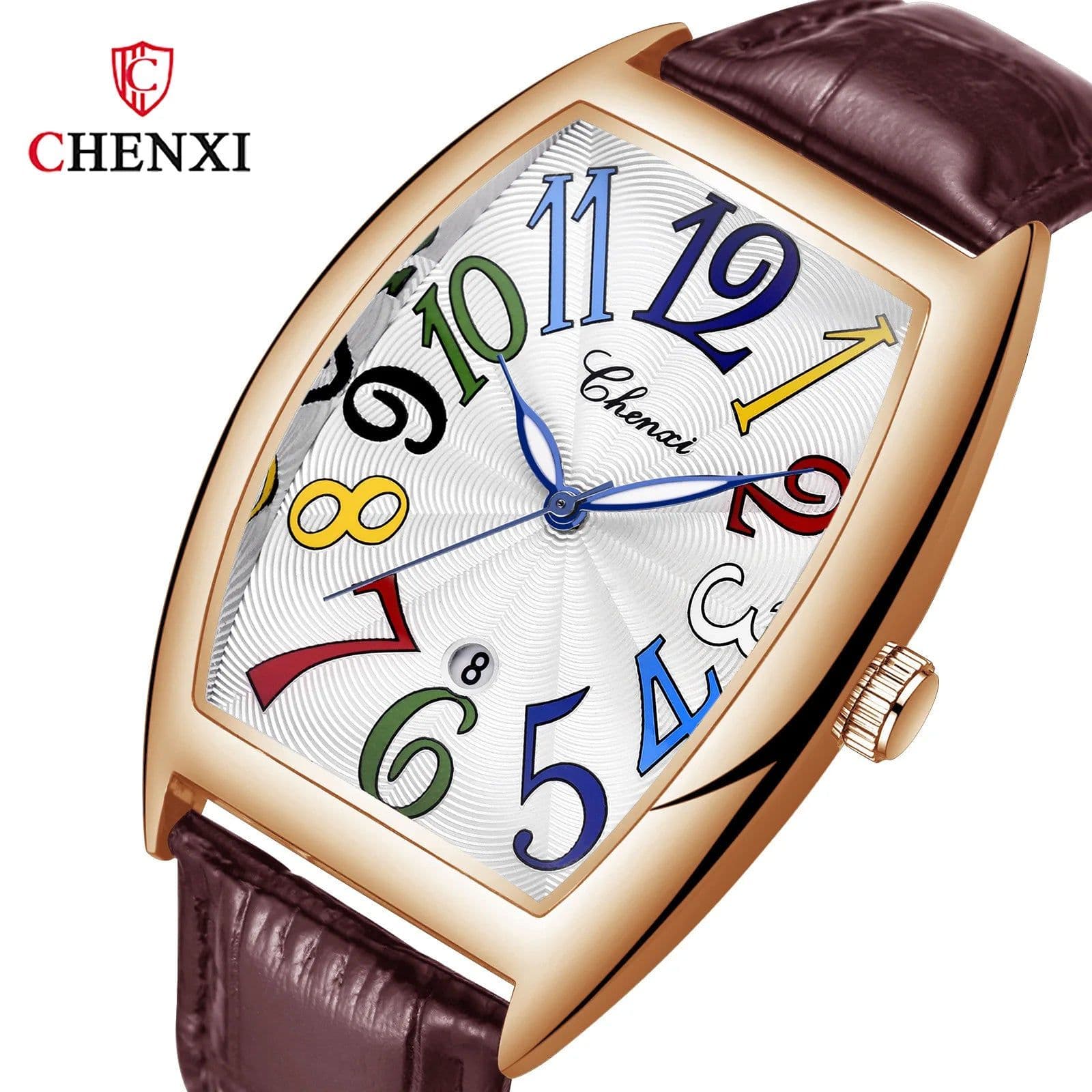 image-CHENXI Quartz Wristwatch with Auto Date and Water Resistance for Casual Wear
