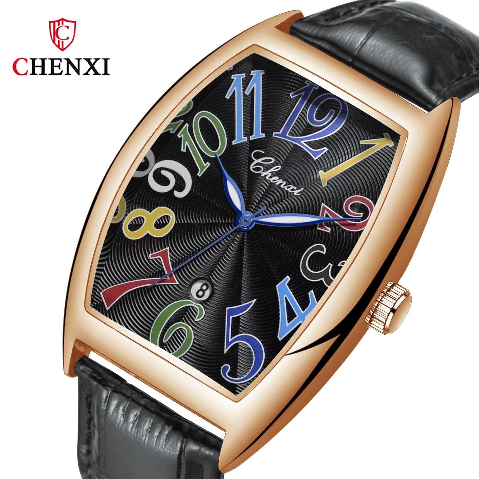 image-CHENXI Quartz Wristwatch with Auto Date and Water Resistance for Casual Wear