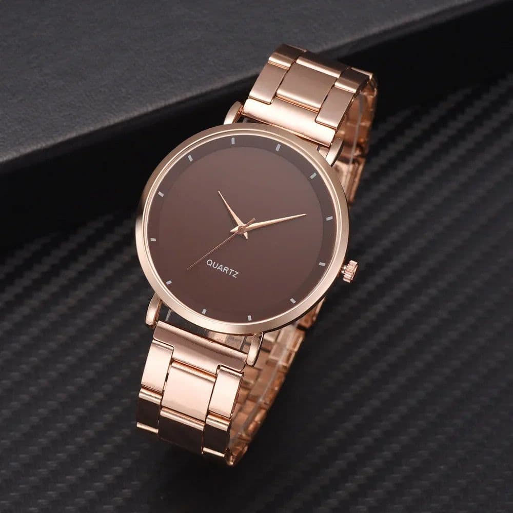 image-DQG Luxury Rose Gold Fashion Watch with Quartz Movement - Stylish Wrist Watch