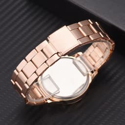 image-DQG Luxury Rose Gold Fashion Watch with Quartz Movement - Stylish Wrist Watch